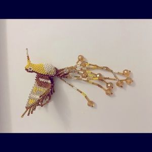 Mayan arts hummingbird keychain